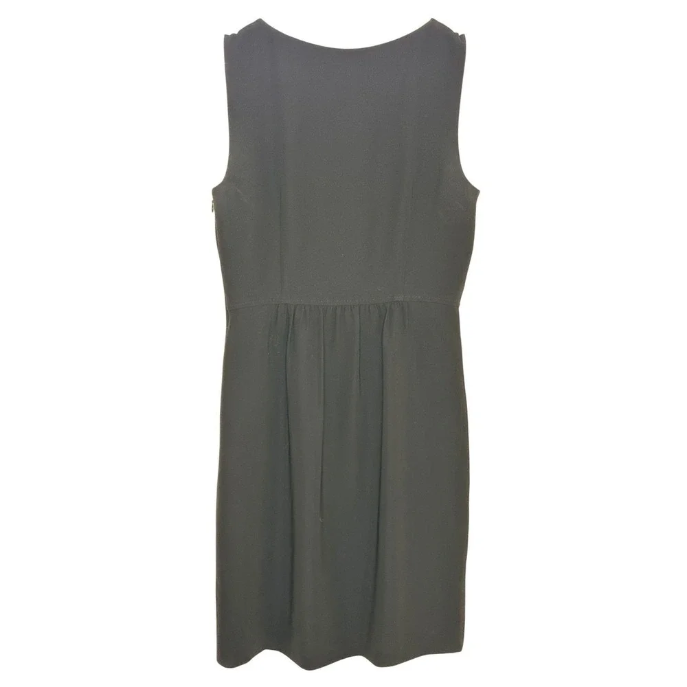 J.Crew Black Sleeveless Sheath Dress Size 4 Fully Lined Side Zip Classic Work